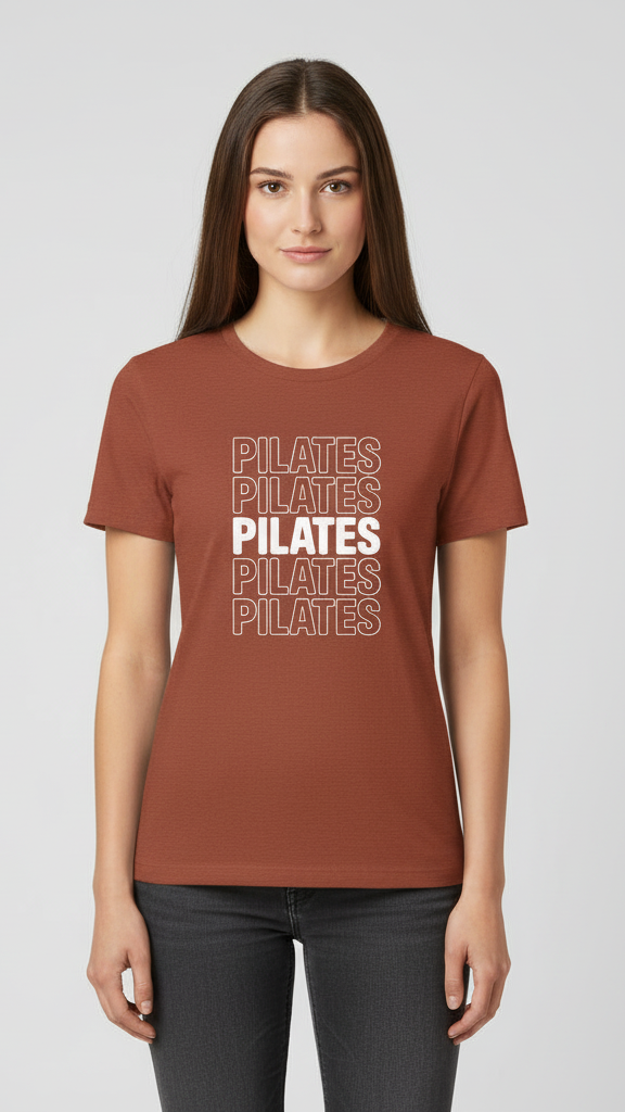 "Pilates" Stacked T-shirt