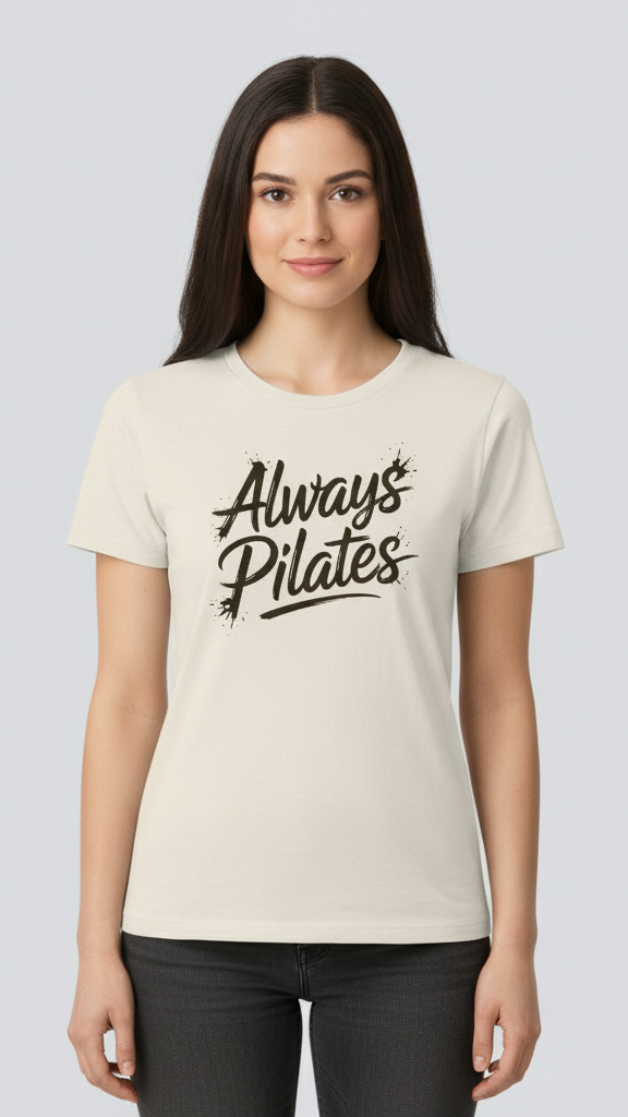 "Always Pilates" Energetic Brushstroke T-shirt