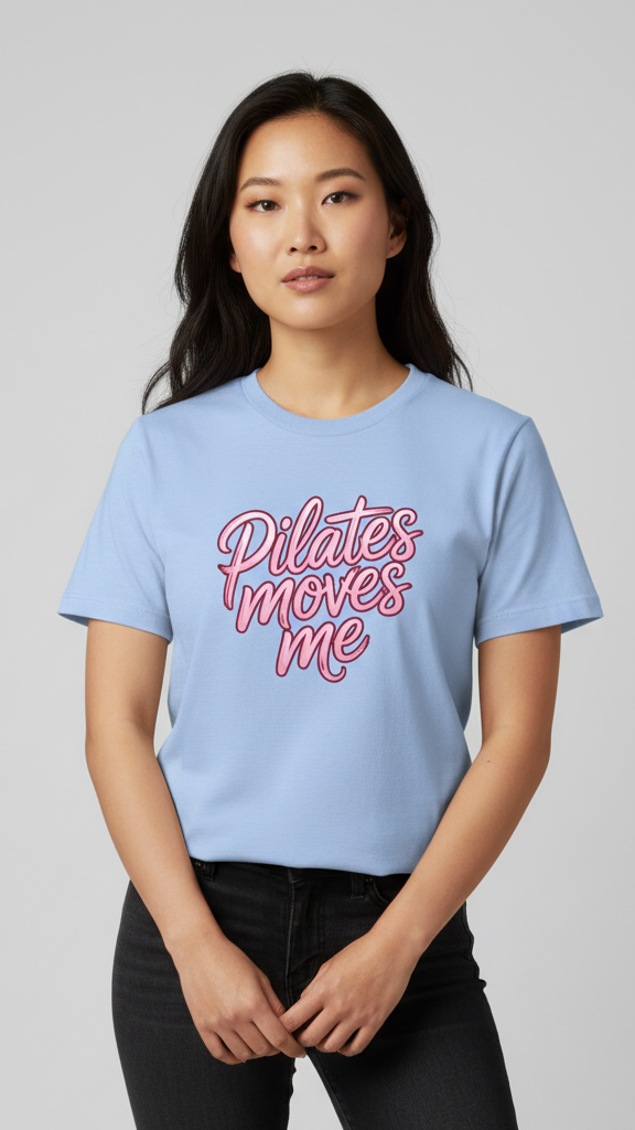 "Pilates Moves Me" Neon T-shirt