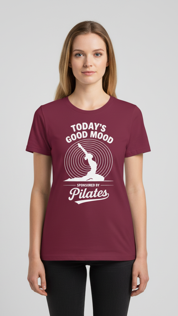 "Today's Good Mood Sponsored By Pilates" T-shirt