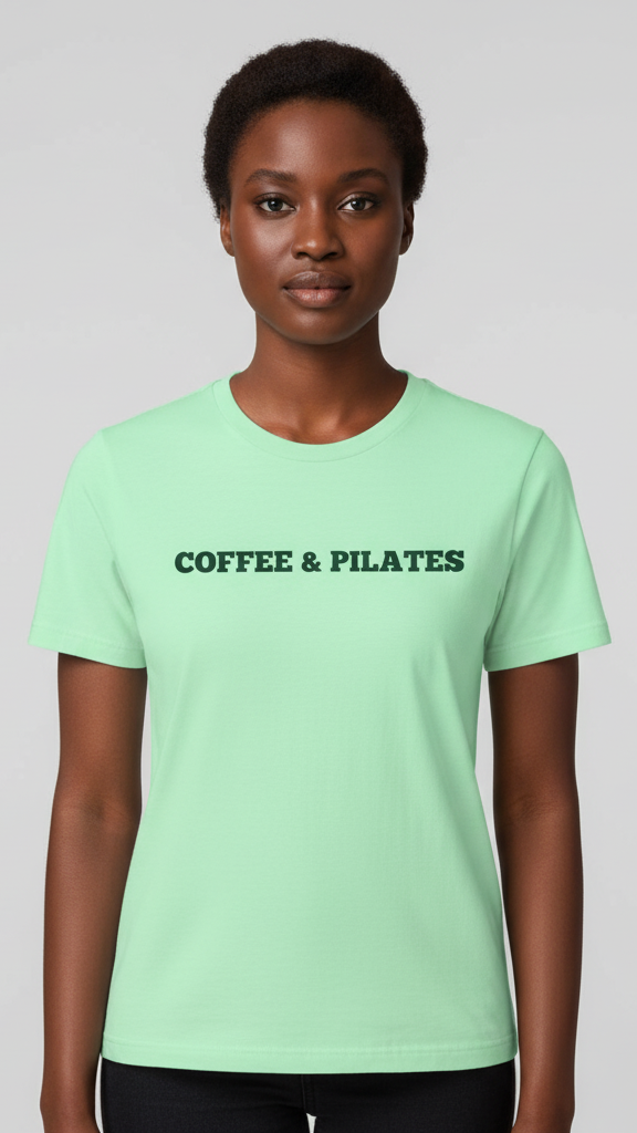 "Coffee & Pilates" Classic Bold T-shirt