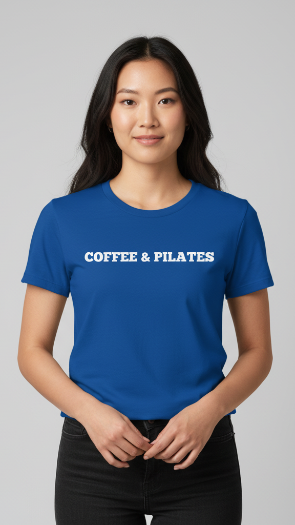 "Coffee & Pilates" Classic Bold T-shirt