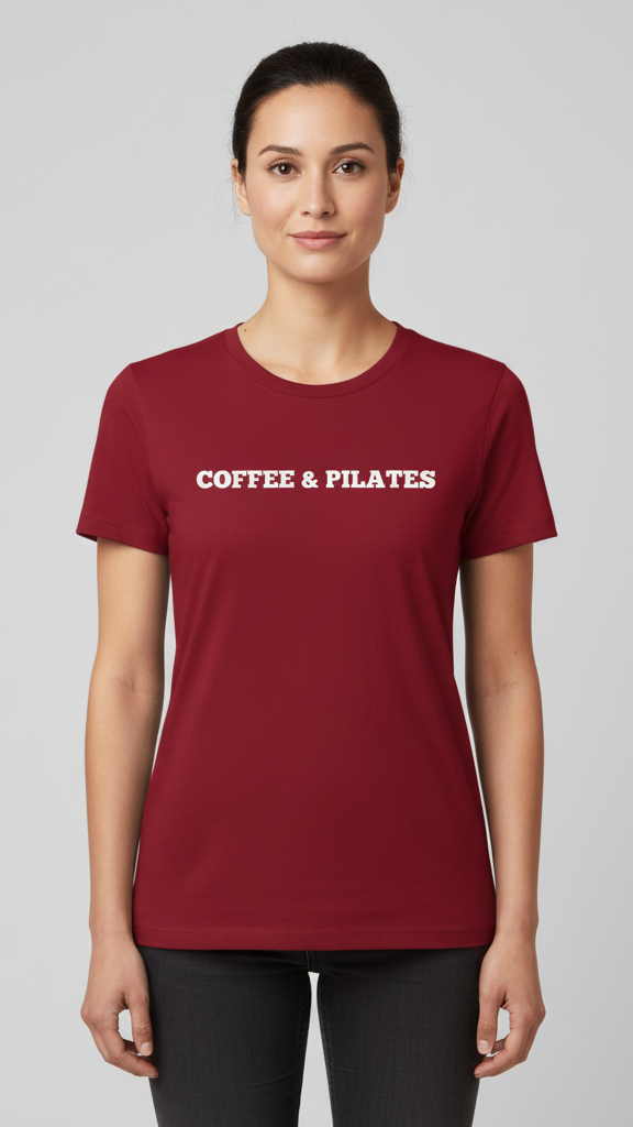 "Coffee & Pilates" Classic Bold T-shirt
