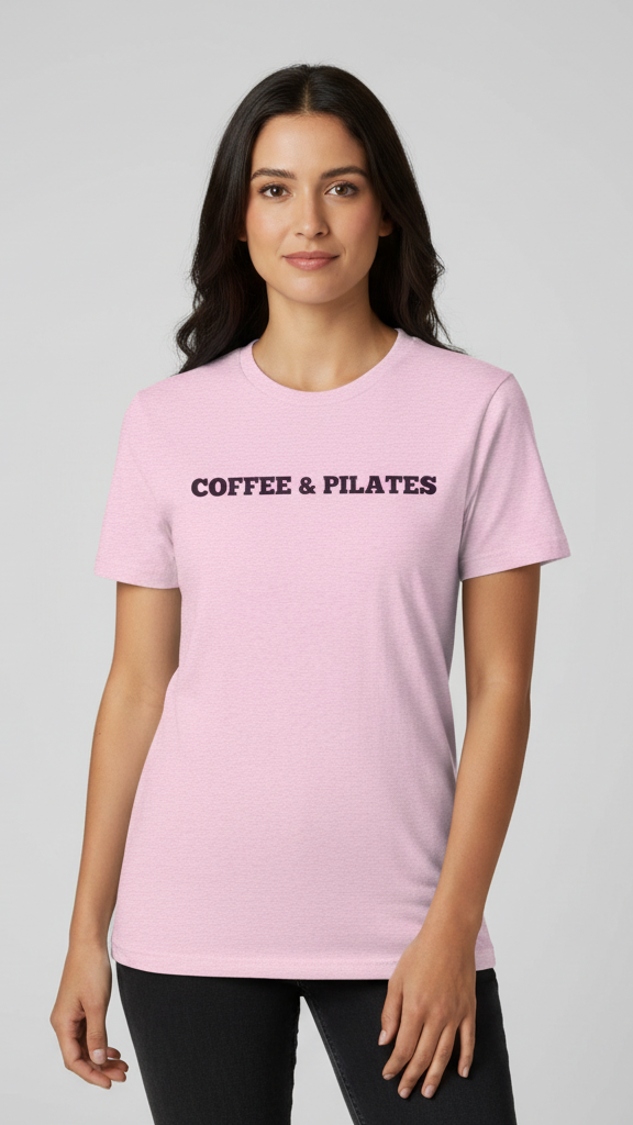 "Coffee & Pilates" Classic Bold T-shirt