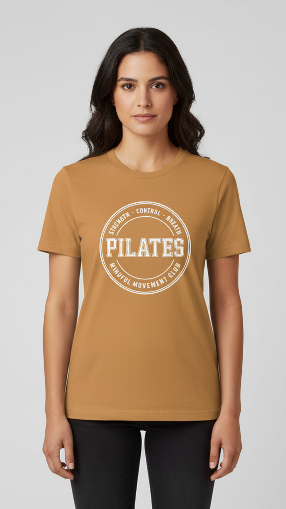 "Pilates Mindful Movement Club" Emblem T-shirt