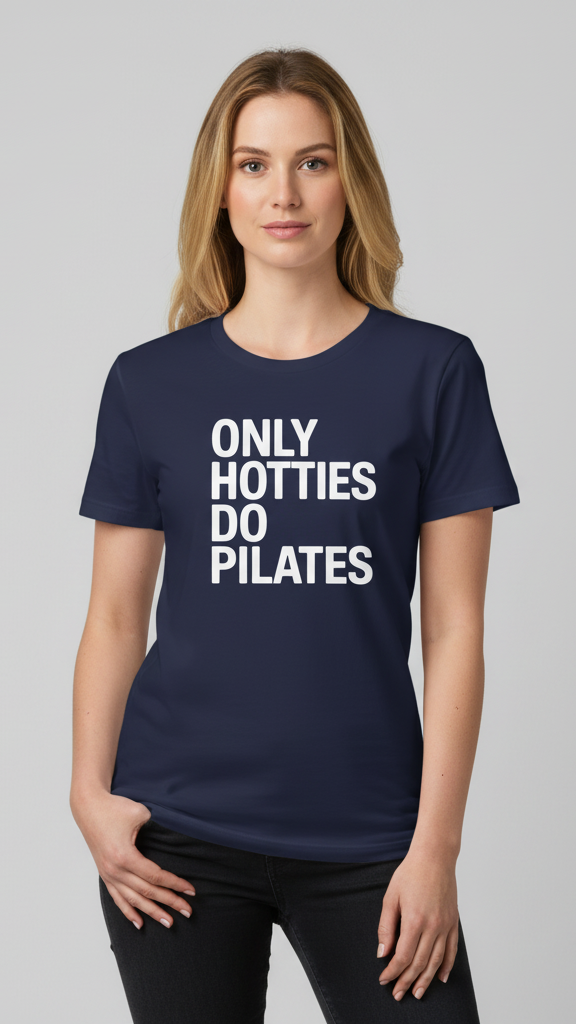 "Only Hotties Do Pilates" Statement T-shirt