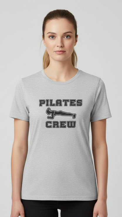 "Pilates Crew" Plank Pose Graphic T-shirt