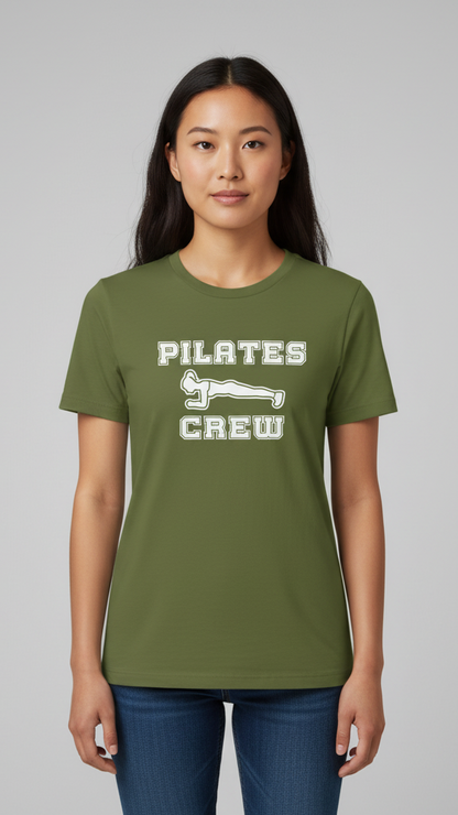 "Pilates Crew" Plank Pose Graphic T-shirt