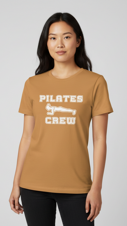"Pilates Crew" Plank Pose Graphic T-shirt