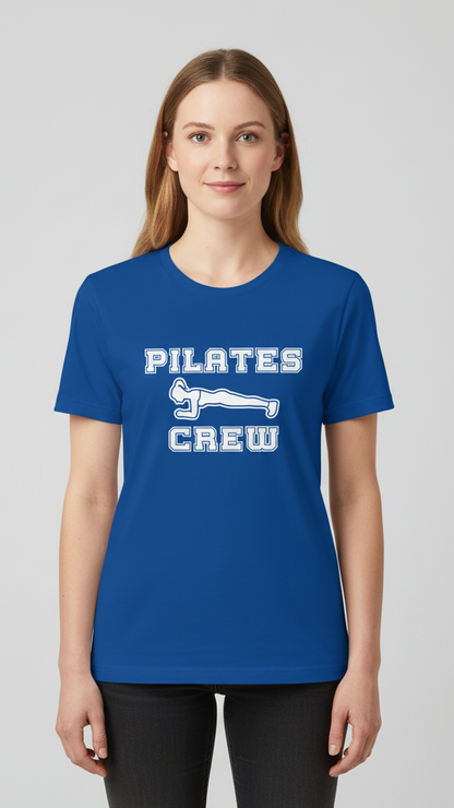 "Pilates Crew" Plank Pose Graphic T-shirt