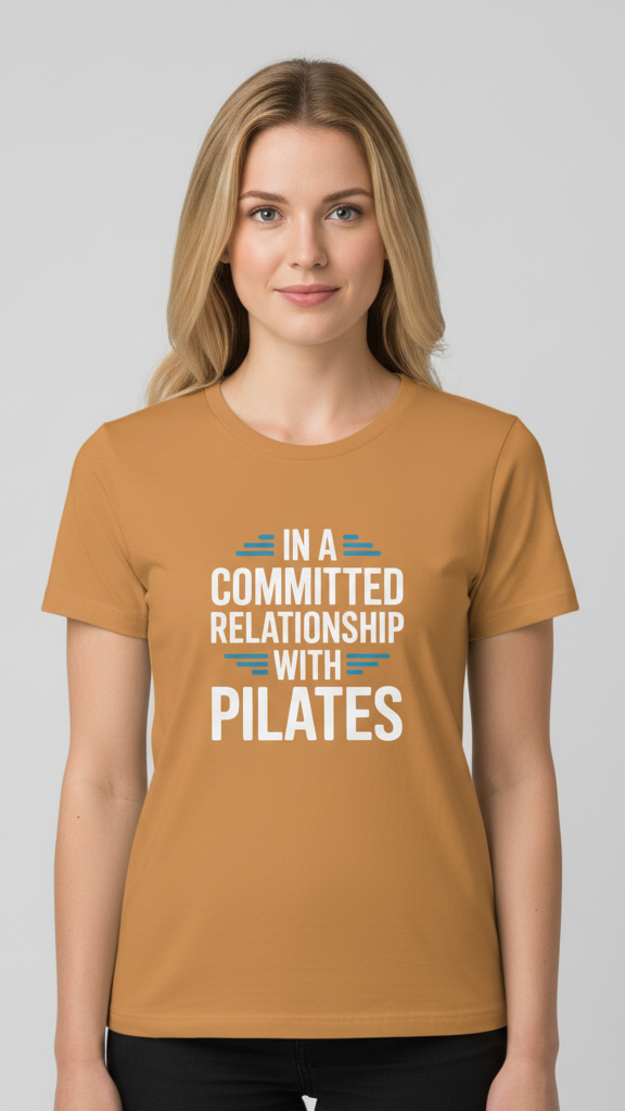 "In A Committed Relationship With Pilates" T-shirt