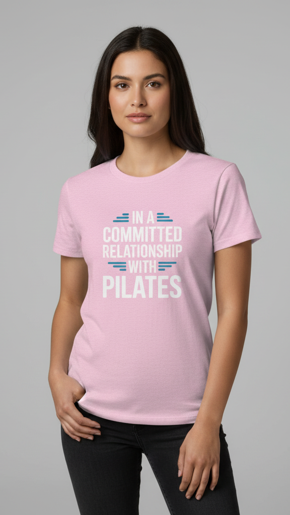"In A Committed Relationship With Pilates" T-shirt