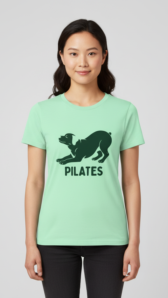 "Pilates" Playful Dog T-shirt
