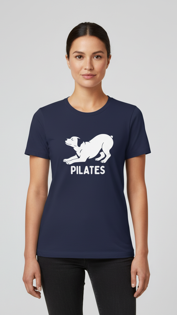 "Pilates" Playful Dog T-shirt
