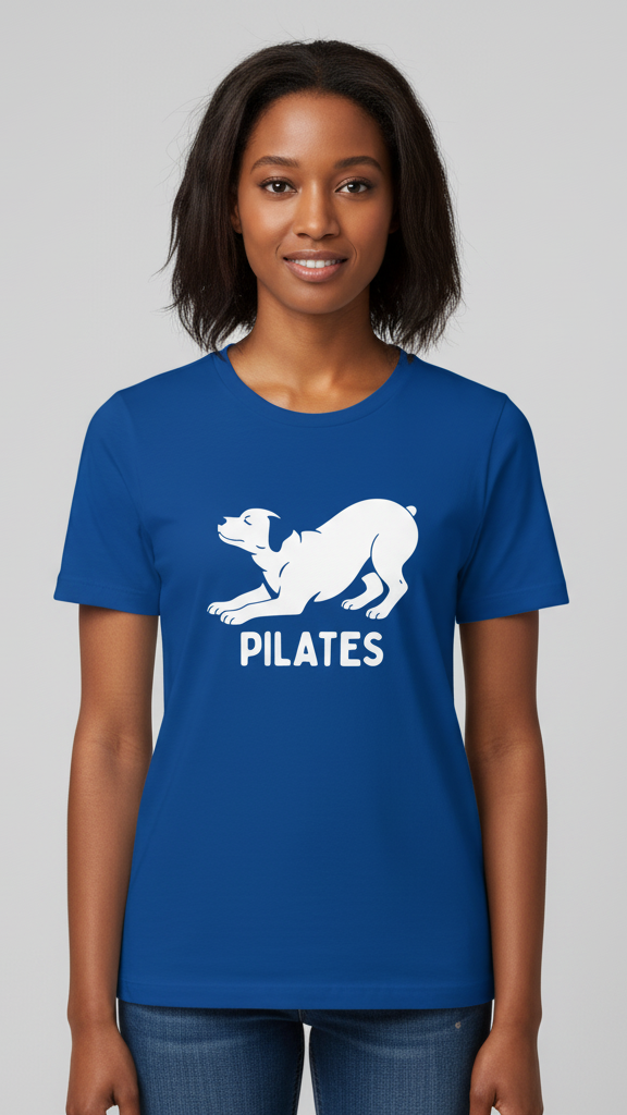 "Pilates" Playful Dog T-shirt