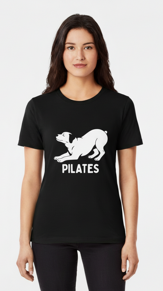 "Pilates" Playful Dog T-shirt