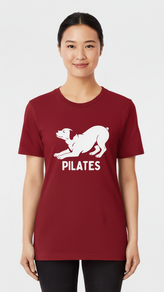 "Pilates" Playful Dog T-shirt