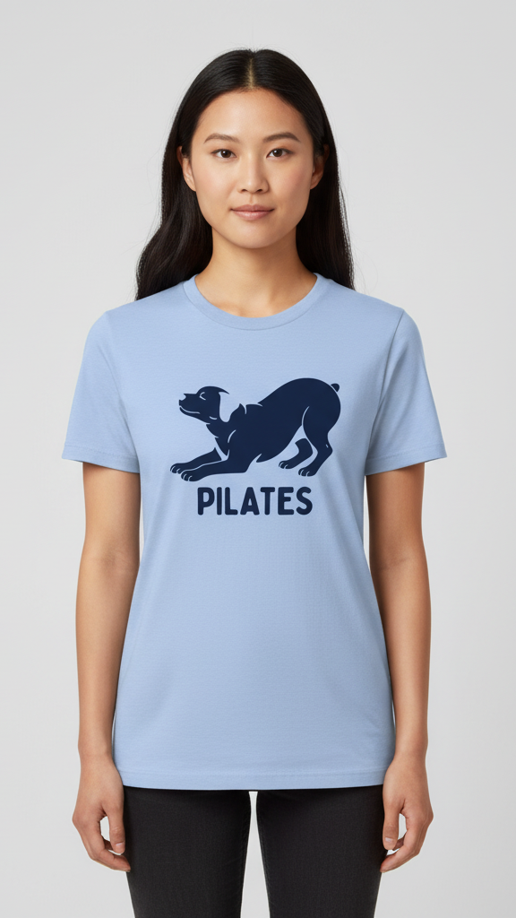 "Pilates" Playful Dog T-shirt