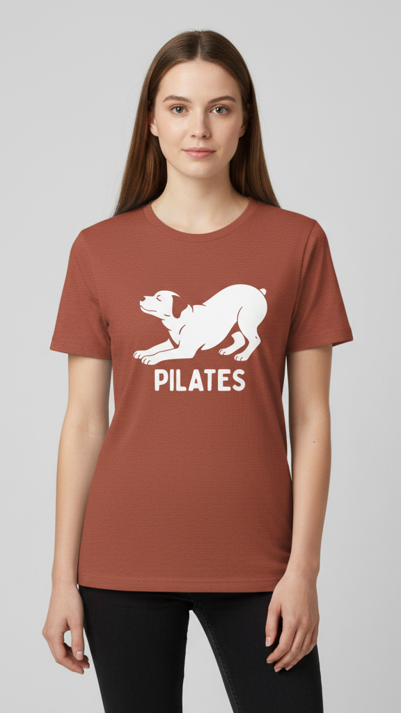 "Pilates" Playful Dog T-shirt