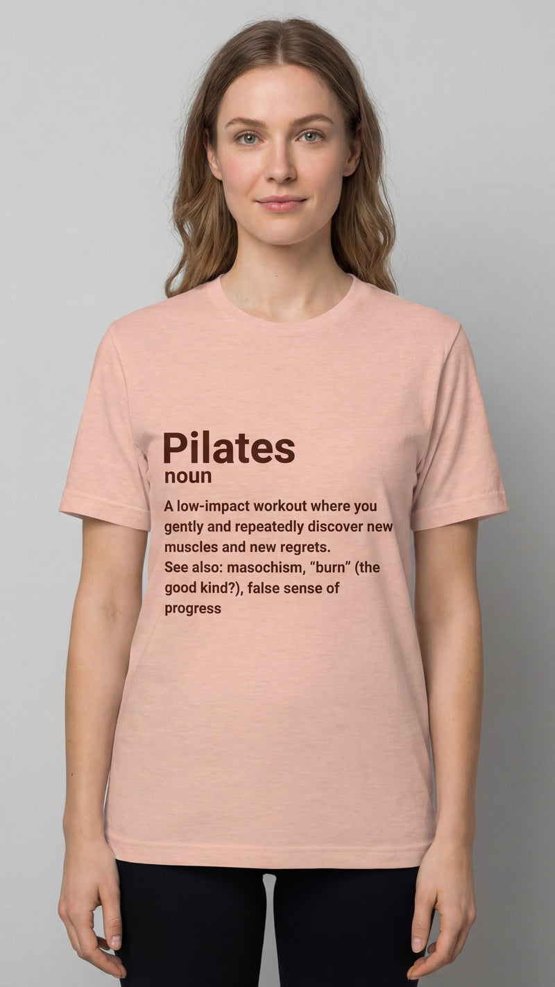 "Pilates Noun" Dictionary Definition #1 T-shirt