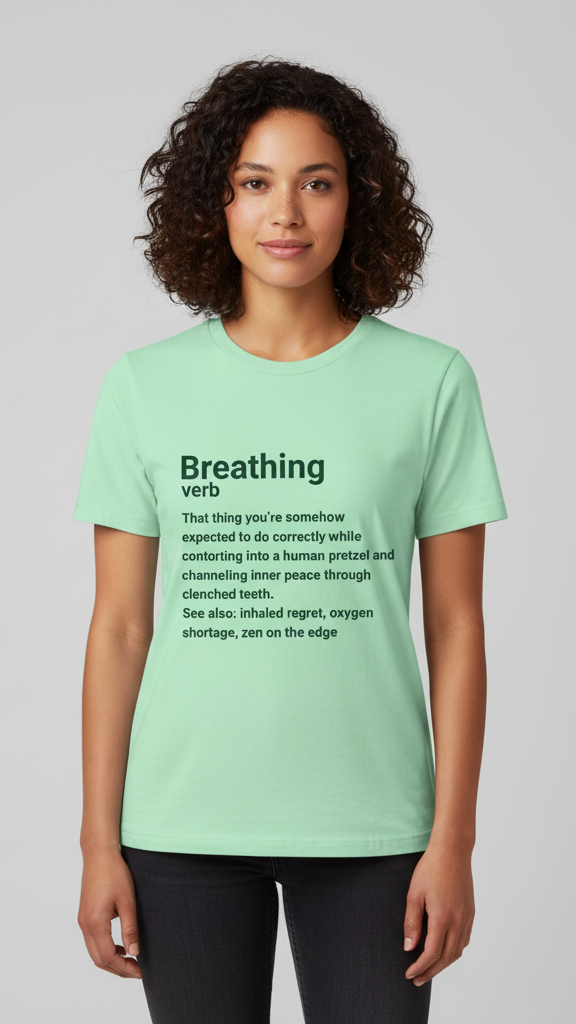 "Breathing Verb" Dictionary T-shirt