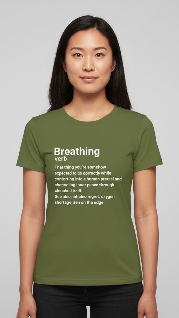 "Breathing Verb" Dictionary T-shirt