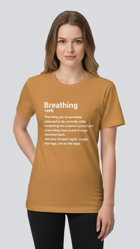 "Breathing Verb" Dictionary T-shirt