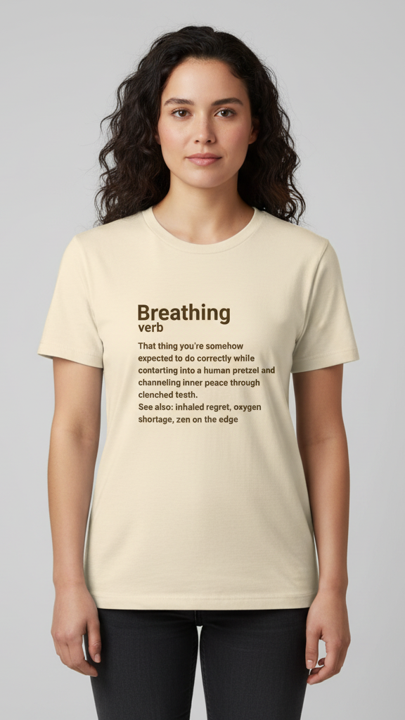 "Breathing Verb" Dictionary T-shirt