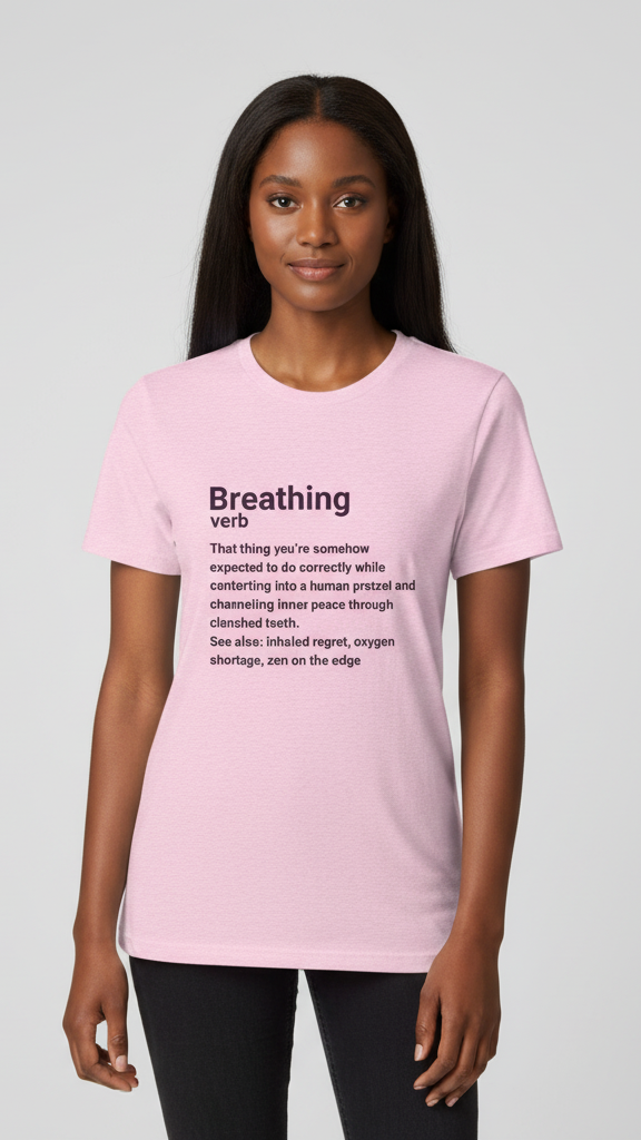 "Breathing Verb" Dictionary T-shirt