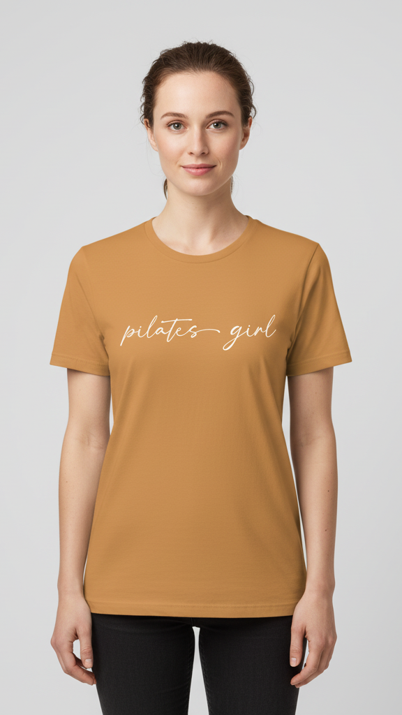 "Pilates Girl" Calligraphy T-shirt