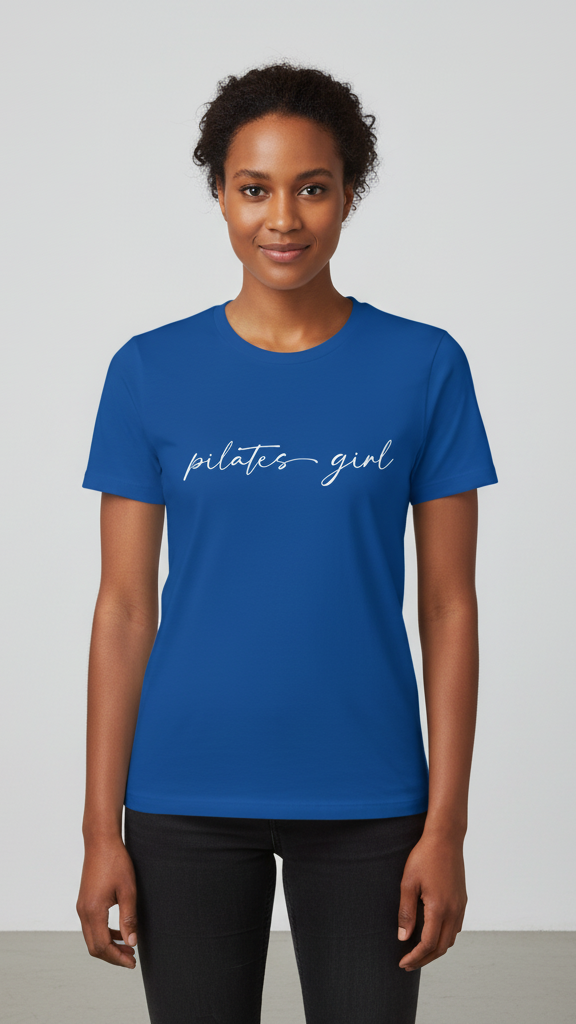 "Pilates Girl" Calligraphy T-shirt
