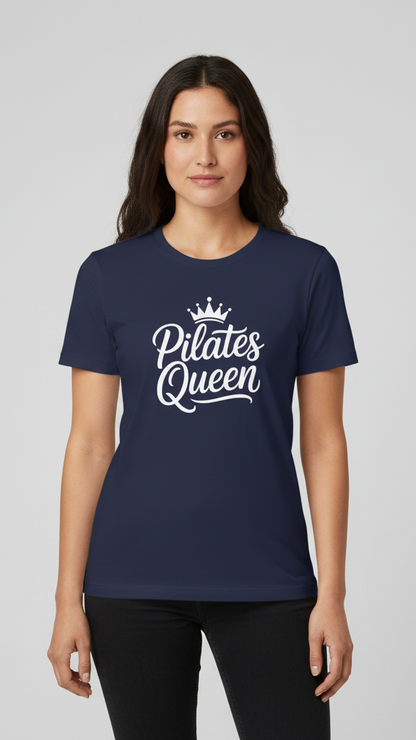 "Pilates Queen" Elegant Crown T-shirt