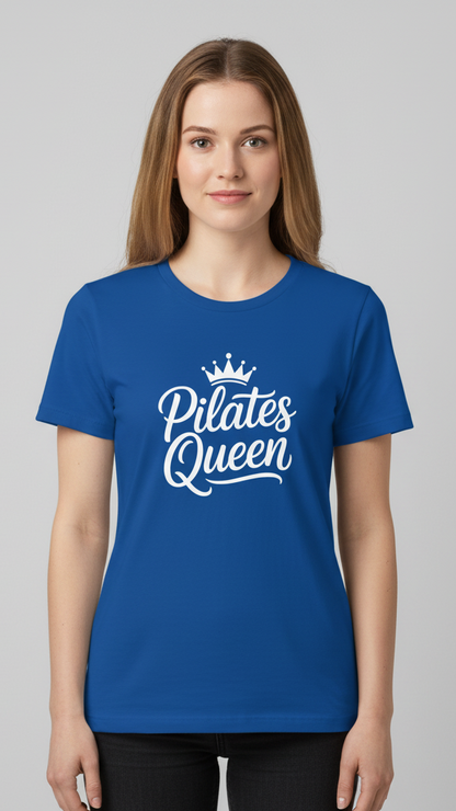 "Pilates Queen" Elegant Crown T-shirt