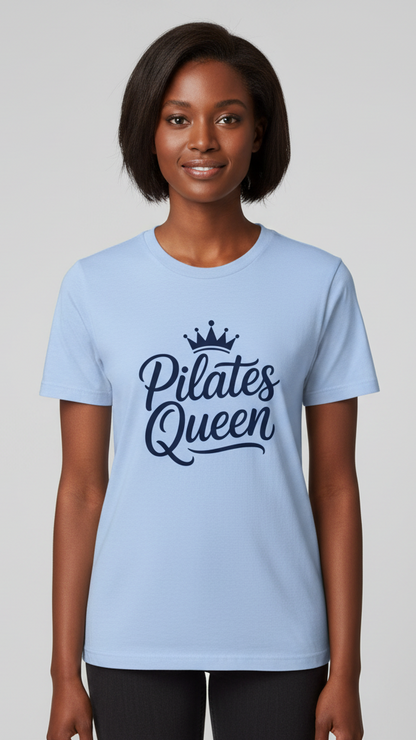 "Pilates Queen" Elegant Crown T-shirt