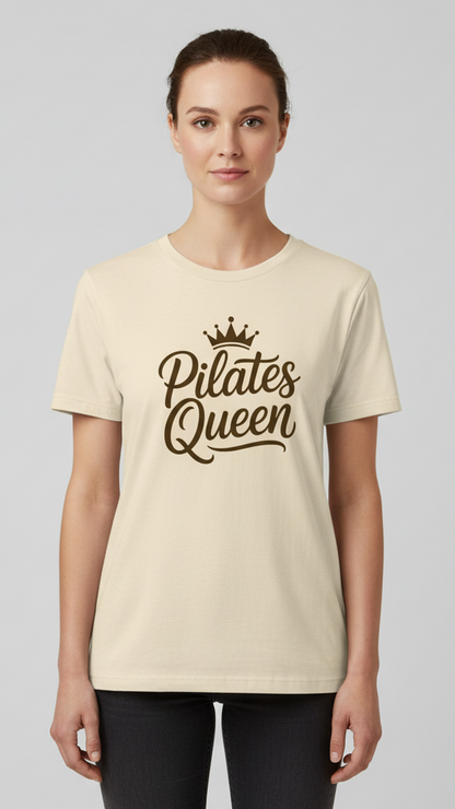 "Pilates Queen" Elegant Crown T-shirt