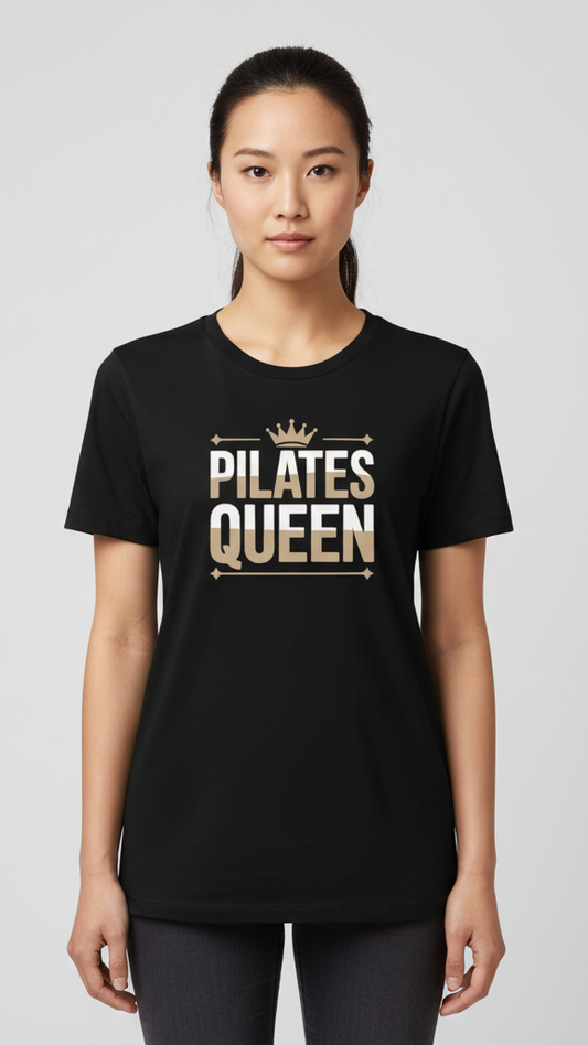 "Pilates Queen" Regal Crown T-shirt