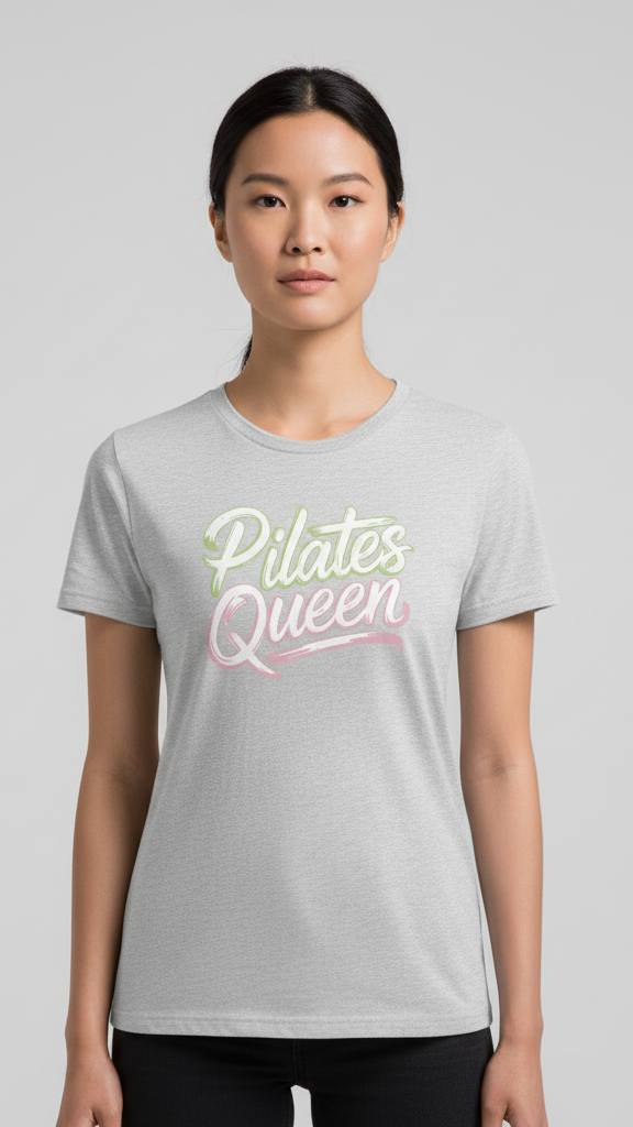 "Pilates Queen" Ombre Brush T-shirt