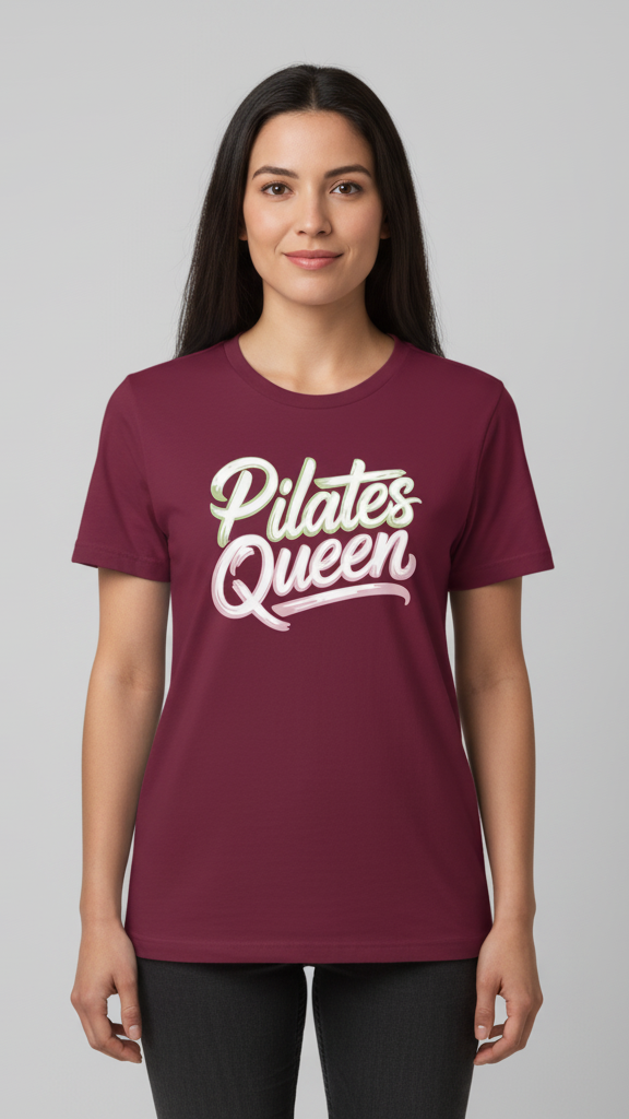 "Pilates Queen" Ombre Brush T-shirt