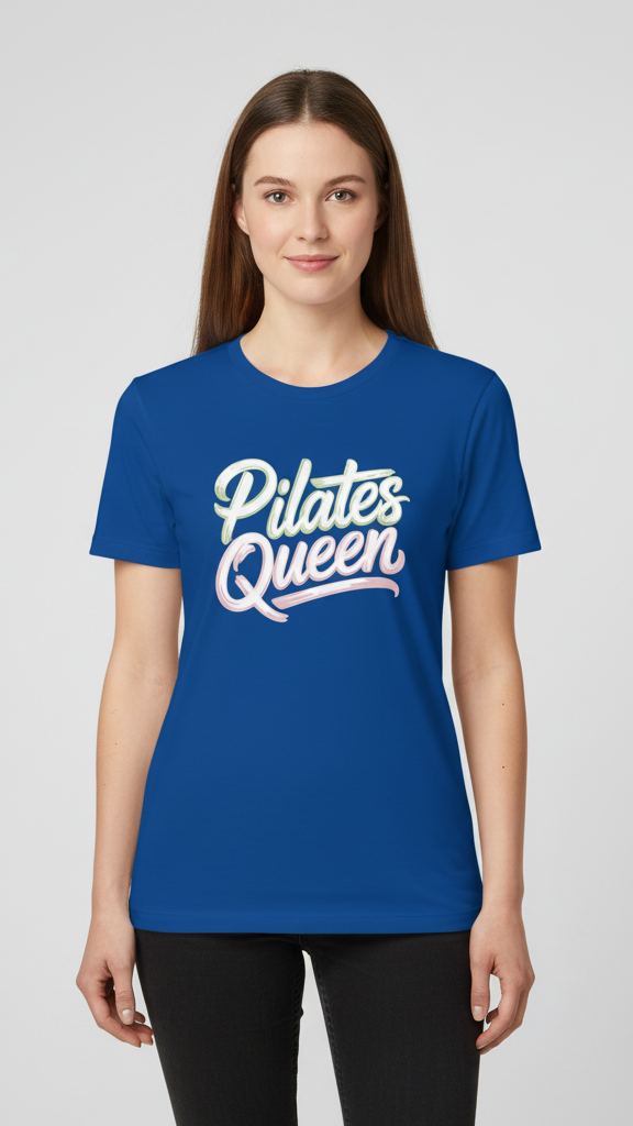 "Pilates Queen" Ombre Brush T-shirt