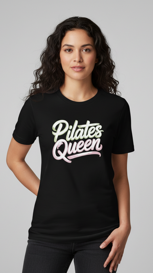 "Pilates Queen" Ombre Brush T-shirt