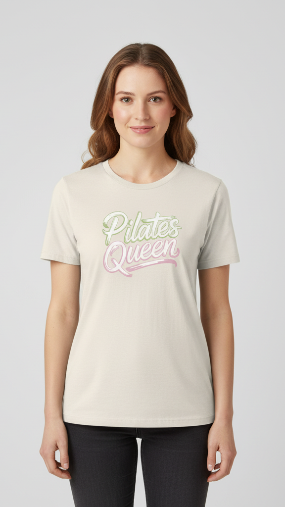 "Pilates Queen" Ombre Brush T-shirt
