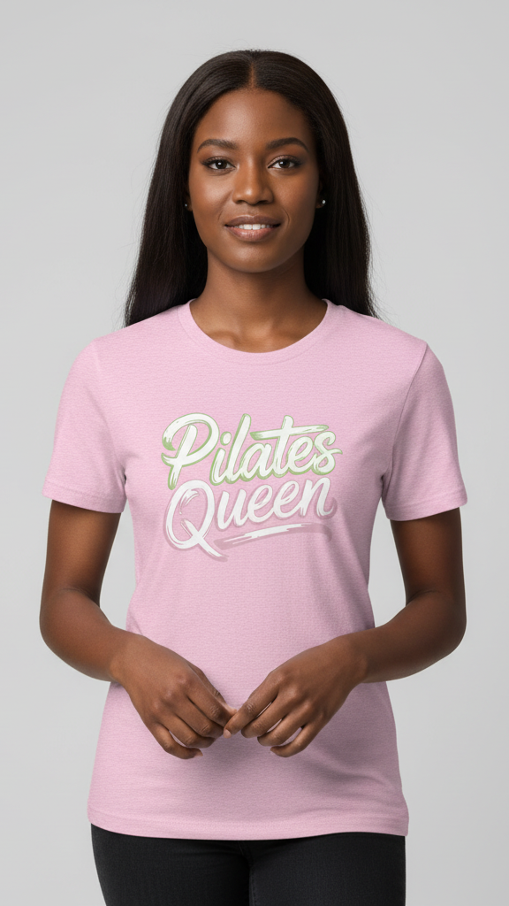 "Pilates Queen" Ombre Brush T-shirt