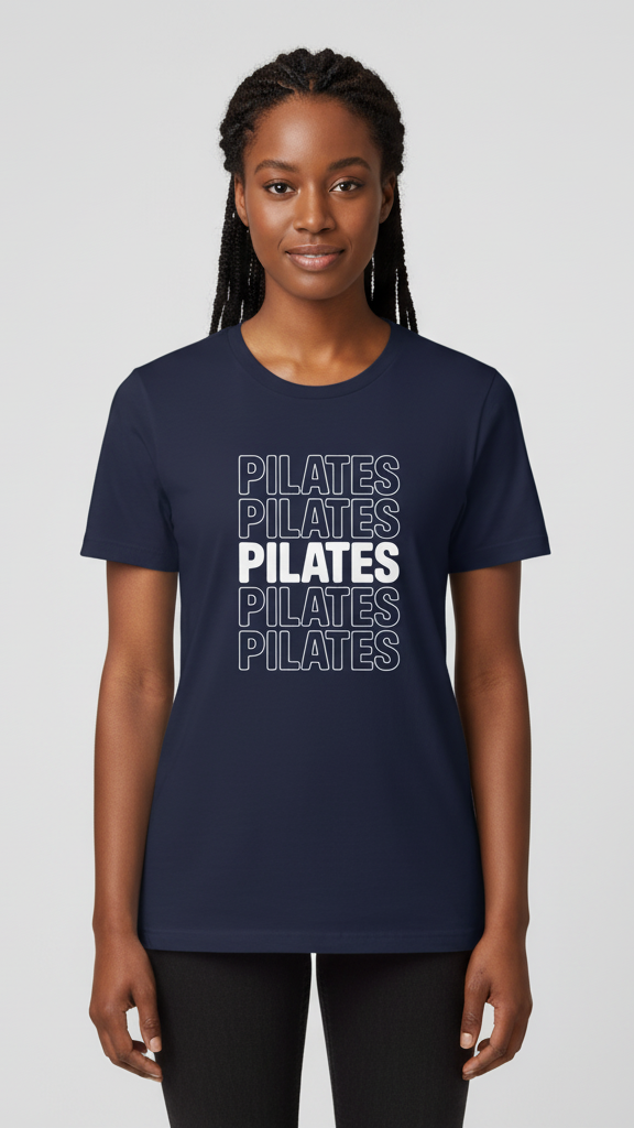 "Pilates" Stacked T-shirt