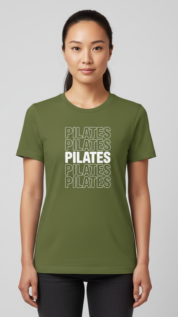 "Pilates" Stacked T-shirt