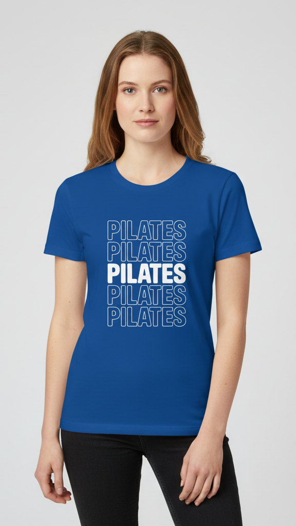 "Pilates" Stacked T-shirt