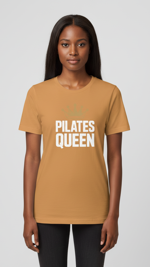 "Pilates Queen" Majestic Crown T-shirt