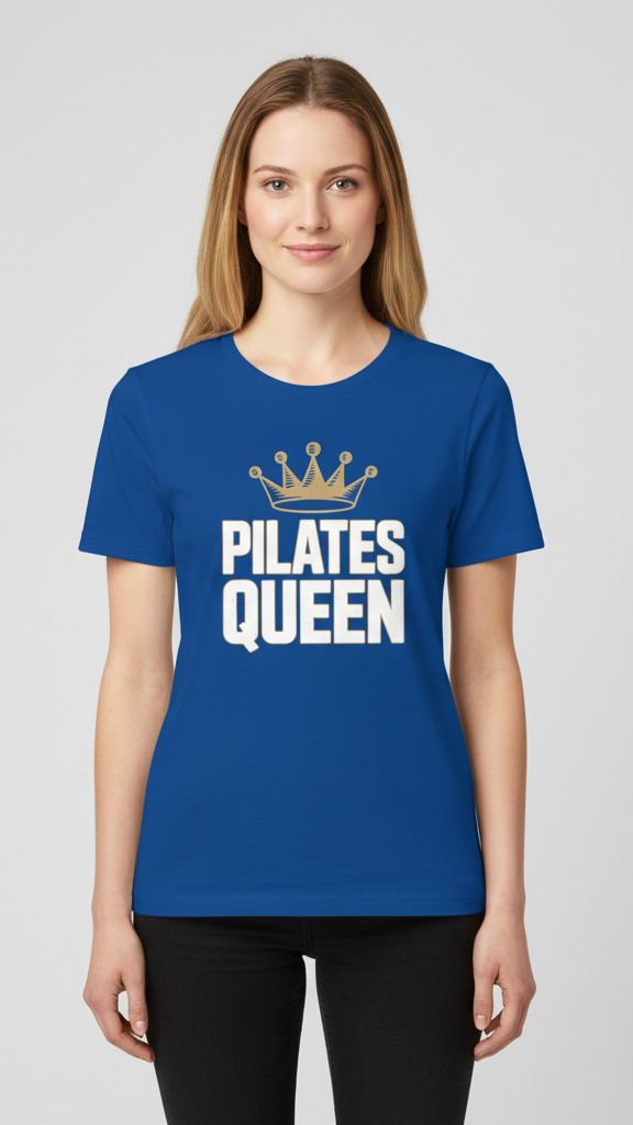 "Pilates Queen" Majestic Crown T-shirt