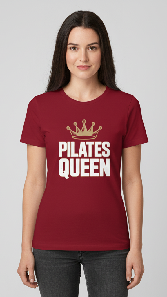 "Pilates Queen" Majestic Crown T-shirt