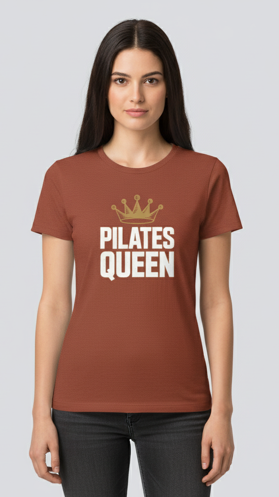 "Pilates Queen" Majestic Crown T-shirt