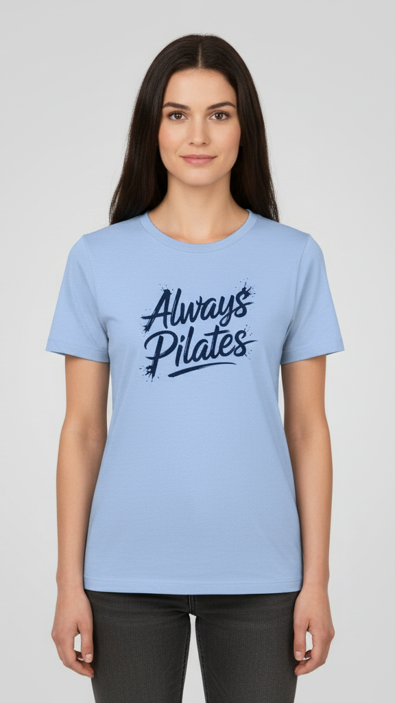"Always Pilates" Energetic Brushstroke T-shirt